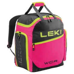 Leki 60L WCR Ski Boot Backpack -The-raceplace 2023 Leki 60L WCR Skiboot Bag PNK