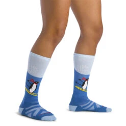 Darn Tough JR Penquin Peak Midweight Ski Socks 7 Darn Tough JR Penquin Peak Midweight Ski Socks -The-raceplace 2026 Darn Tough Midweight Penguin 2