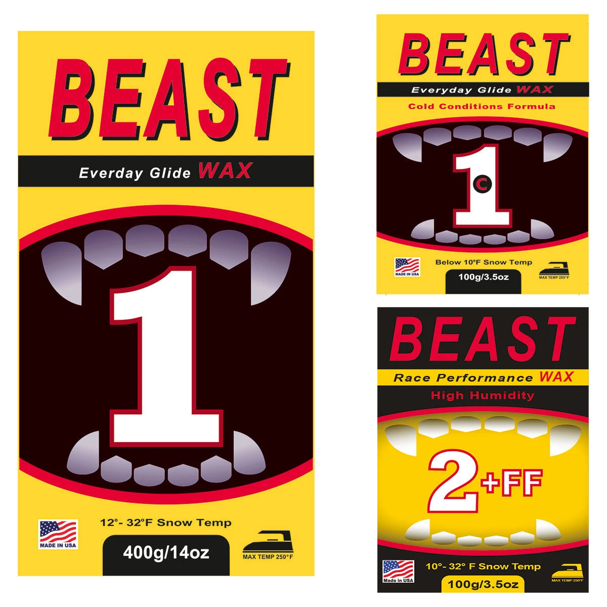 BEAST FF (Fluoro-Free) Essential Race Wax Package 3 BEAST FF (Fluoro-Free) Essential Race Wax Package