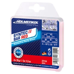 Holmenkol Syntec FF Race Wax -The-raceplace Holmenkol Syntec FF Race Wax RED 70g