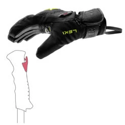 Leki JR WCR C-TECH 3D Gloves -The-raceplace Leki JR WCR C Tech Glove 4