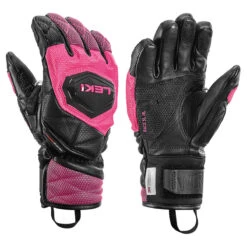 Leki JR WCR Venom 3D Gloves -The-raceplace Leki JR WCR Venom Glove PNK 1